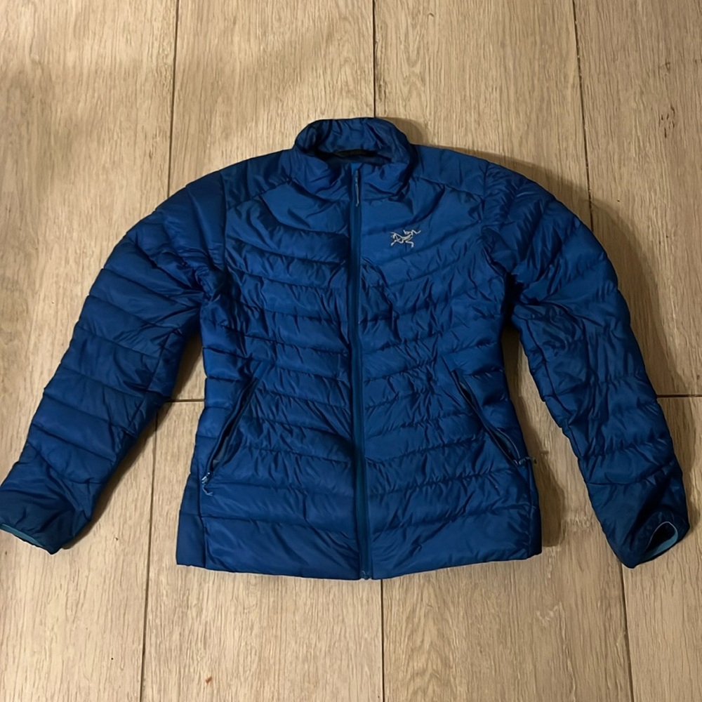 Arc’teryx Down Blue Cerium Hoody Jacket Size Small